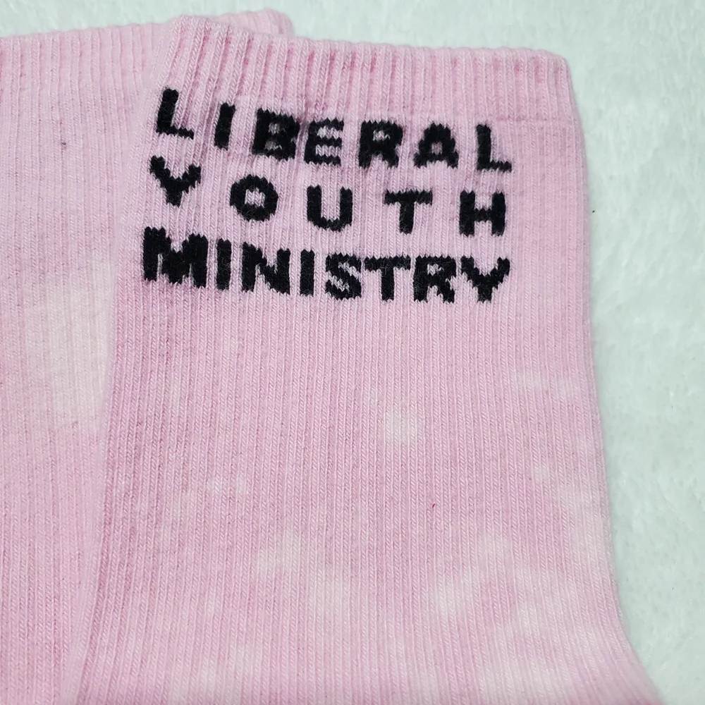 NWT Liberal Youth Ministry unisex sport socks sz L